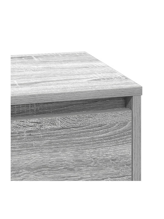 Wooden Chest of Drawers Γκρι Σονομα 71x34.5x75cm