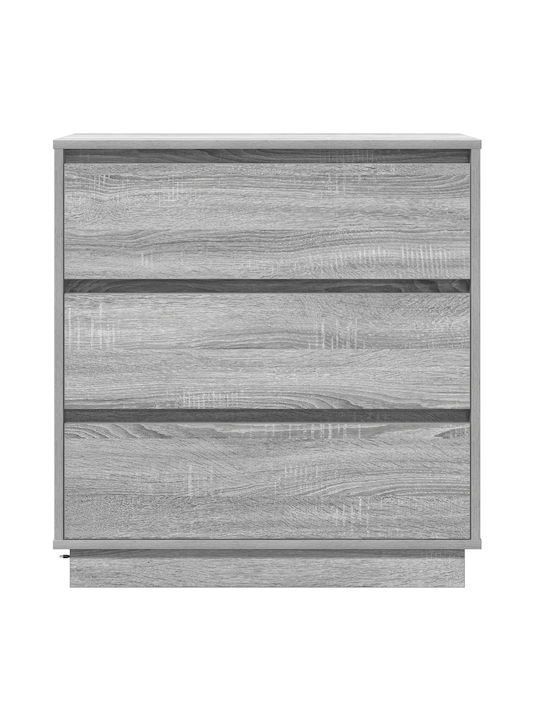 Wooden Chest of Drawers Γκρι Σονομα 71x34.5x75cm