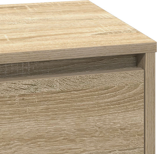 Wooden Chest of Drawers Sonoma Oak 71x34.5x75cm