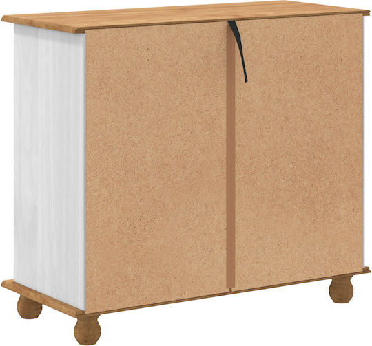 Comoda pentru Dormitor Lemnoasă Alb 91x40x79buc