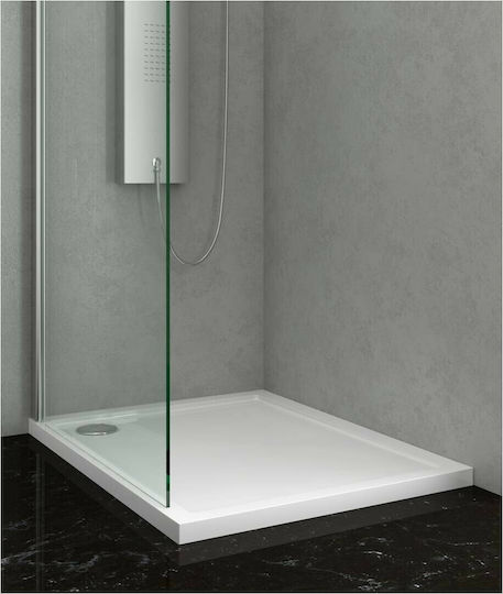 Karag Flat NFLAT-1 Pătrată Acrilic Duș 80x80cm Albă