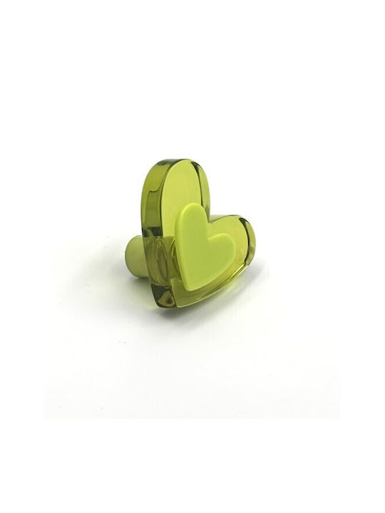 Nesu Kinder Knopf Möbelgriff aus Acrylharz Green 37mm 114-666#VE#### 1Stück