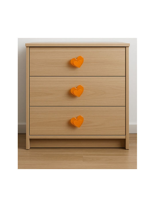 Nesu Kinder Knopf Möbelgriff aus Acrylharz Orange 37mm 114-666#NA#### 1Stück