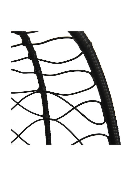Κούνια Φωλιά με Βάση και Μαξιλάρι Rattan Καφέ Μ105xΠ95xΥ195cm