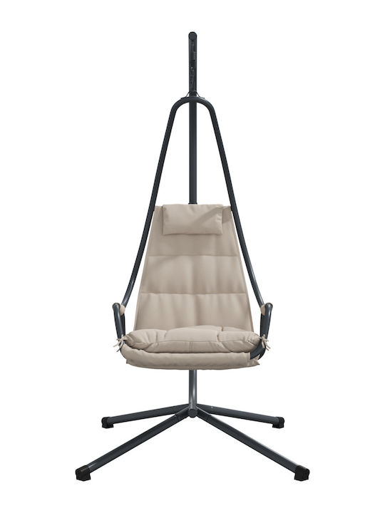 Metallic Swing Nest with Stand Brown L95xW105xH195cm