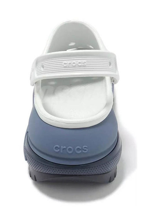 Crocs Crush Femei Sabot Albe