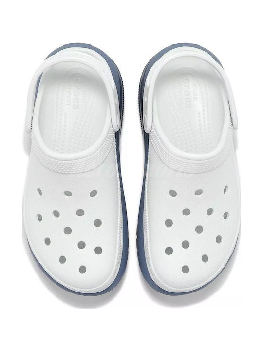 Crocs Crush Femei Sabot Albe