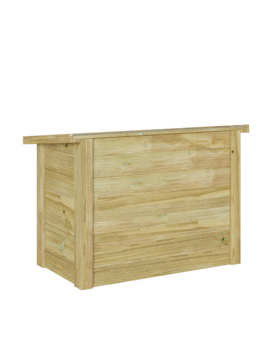 vidaXL Dekorative Truhe Hölzernes Braun 44x80x57cm