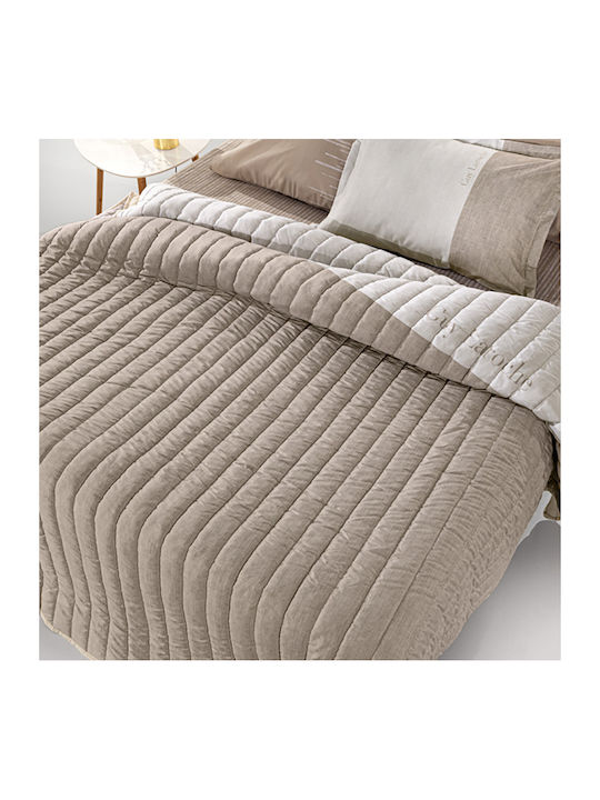 Guy Laroche Estella Κουβερλί Υπέρδιπλο Natural 220x240cm