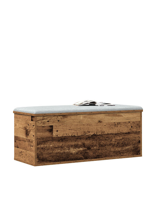 vidaXL Wooden Decorative Trunk Brown 90x35x35cm