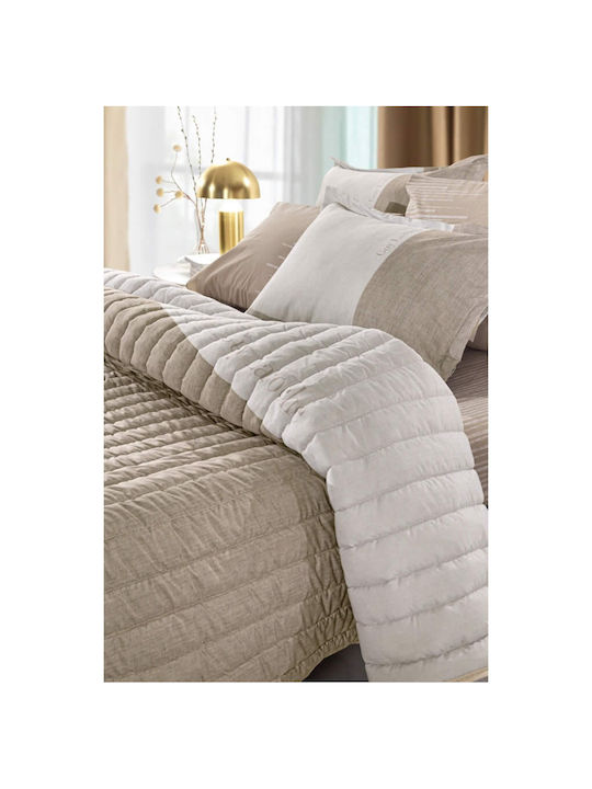 Guy Laroche Estella Κουβερλί Υπέρδιπλο Natural 220x240cm