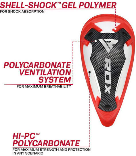 Rdx 1r Gel Groin Cup Red