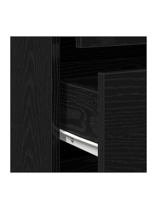 Schublade Büro aus MDF Black 60x41x76cm