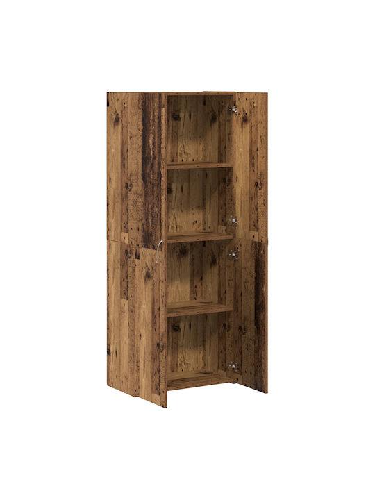 Dulap De Depozitare Pentru Birou Din Lemn 60x32x153cm