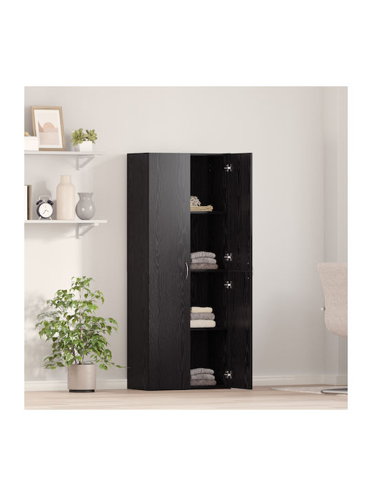Cabinet de Birou Black Oak 60x32x153cm