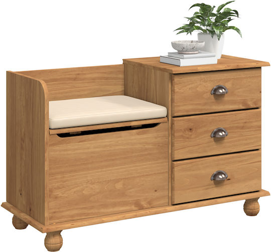 Entry Furniture with Bench Coffee 100x39x62cm