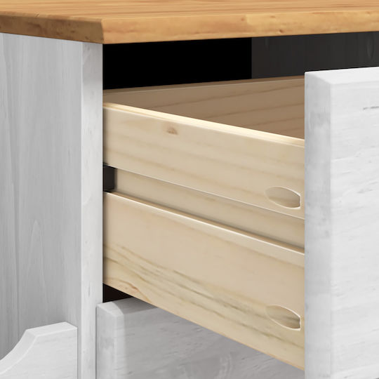 Eingangsmöbel mit Bank White 100x39x62cm