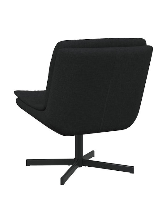 Rotativă Scaun Vizitator în Culoare Negru 63x75x76cm 1buc
