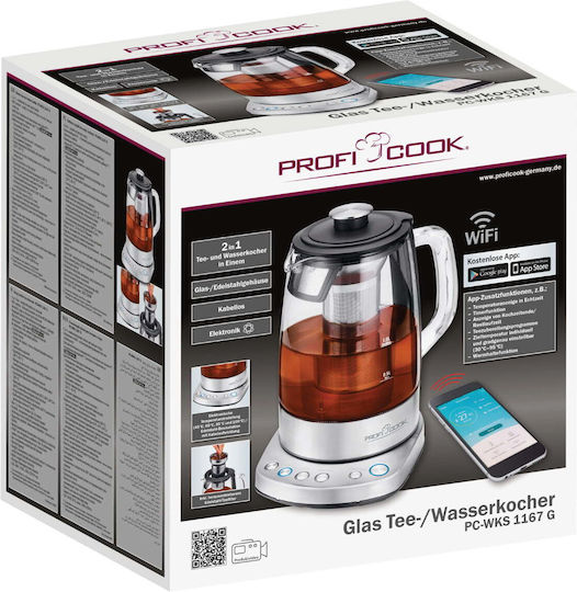Profi Cook PC-WKS 1167G Електрическа Кана 1.5л 2200W Сива