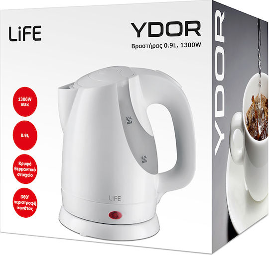 Life WK-004 Fierbător 900ml 1300W Alb