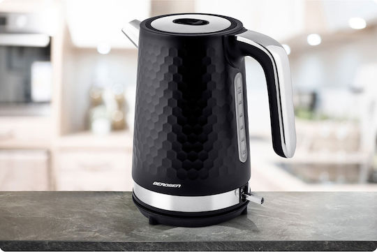 Berdsen Kettle 1.7lt 2200W Black-Silver
