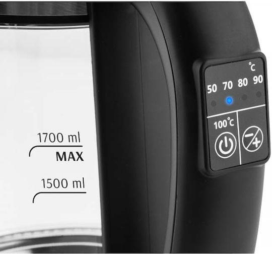 ETA Crystela Digi 7153 90000 Reisekessel 1.7Es 2200W Silber