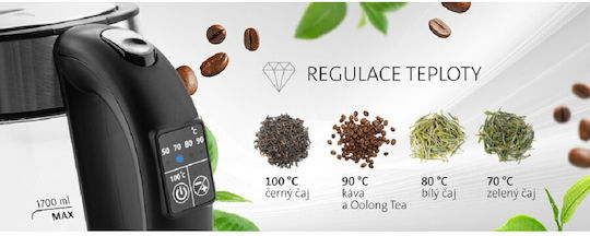 ETA Crystela Digi 7153 90000 Reisekessel 1.7Es 2200W Silber