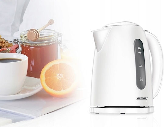 MPM Βραστήρας 1.7lt 2200W Λευκός