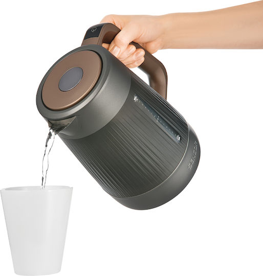 Sencor Βραστήρας 1.7lt 2000W Μαύρo/Καφέ