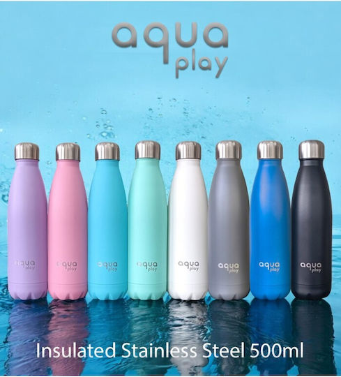 Aquaplay Μπουκάλι Θερμός Ανοξείδωτο 500ml Λευκό