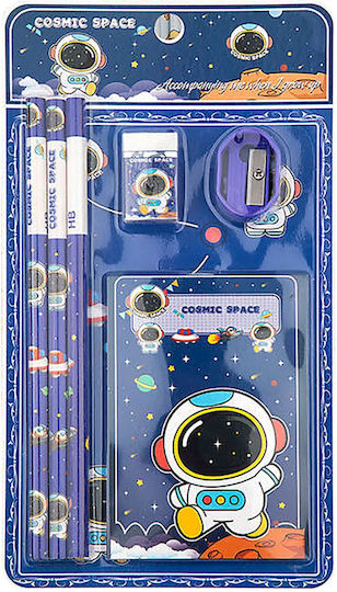 School Set=6pcs Astronaut 23x12cm Justnote 703448 1set 50-3428