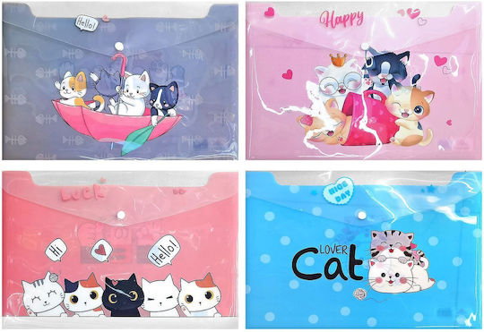 Justnote Folder with Button for Paper A4 12pcs