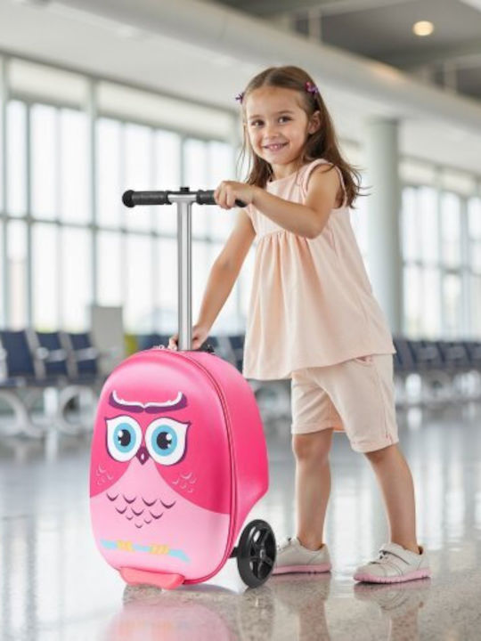 Vevor Kids Cabin Travel Suitcase Pink with 4 Wheels