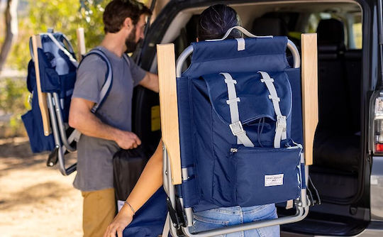 Sport Brella Καρεκλάκι Παραλίας Μπλε Αδιάβροχο