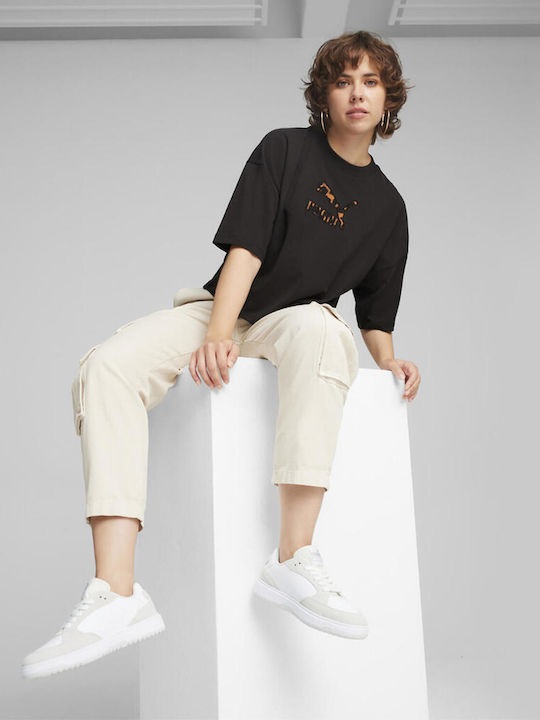 Classics Women's Athletic T-shirt Animal Print Black