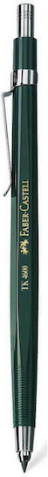 Faber-Castell TK 4600 Μηχανικό Μολύβι Σχεδίου Μεταλλικό 2.0mm με Ξύστρα 1τμχ Πράσινο