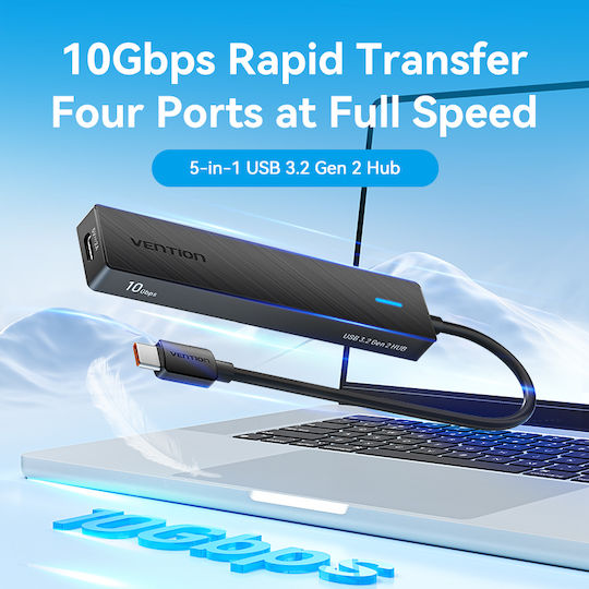 Vention Hub 5 Θυρών USB 3.2 με σύνδεση USB-C