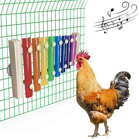 Epigasos Game Hens Parrots Xylophone 13x12x8cm