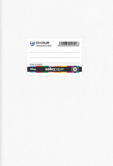 Salko Paper Notebook Ruled B5 50 Sheets EX-Color 1pcs (Μiscellaneous colours)