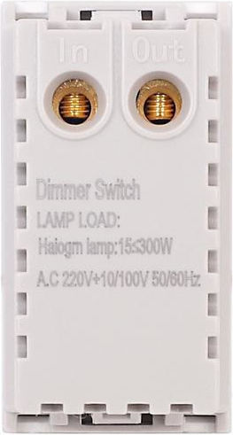 Luxion Διακόπτης Dimmer χωρίς Πλαίσιο Κλασικός Περιστροφικός 300W σε Μαύρο Χρώμα
