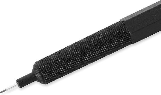 Rotring 600 Mechanical Pencil for Drawing Metallic 1pcs Black