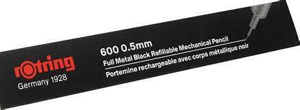 Rotring 600 Mechanical Pencil for Drawing Metallic 1pcs Black