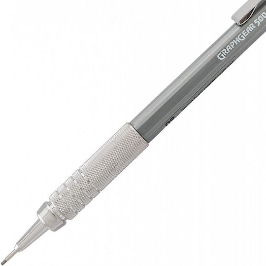 Pentel Graphgear 500 Mechanical Pencil for Drawing Metallic 1pcs Gray
