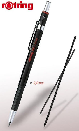 Rotring 300 Mechanical Pencil for Drawing Plastic 1pcs Black