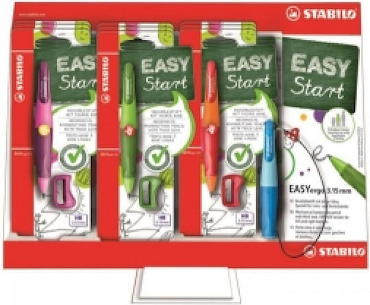 Stabilo Easyergo Μηχανικό Μολύβι 3.15mm με Ξύστρα για Αριστερόχειρες 2τμχ Μωβ
