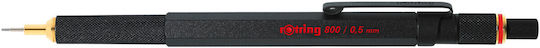 Rotring 800 Mechanical Pencil for Drawing Metallic 1pcs Black