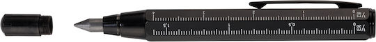Troika Construction Mechanical Pencil for Drawing made of Brass with Sharpener 1pcs Black