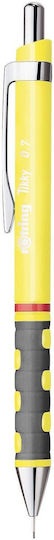 Rotring Tikky Mechanischer Bleistift zum Zeichnen Kunststoff 0.7mm mit Radiergummi Neon Yellow 2007251