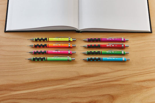 Rotring Tikky Μηχανικό Μολύβι Σχεδίου 0.7mm με Γόμα 1τμχ Neon Green