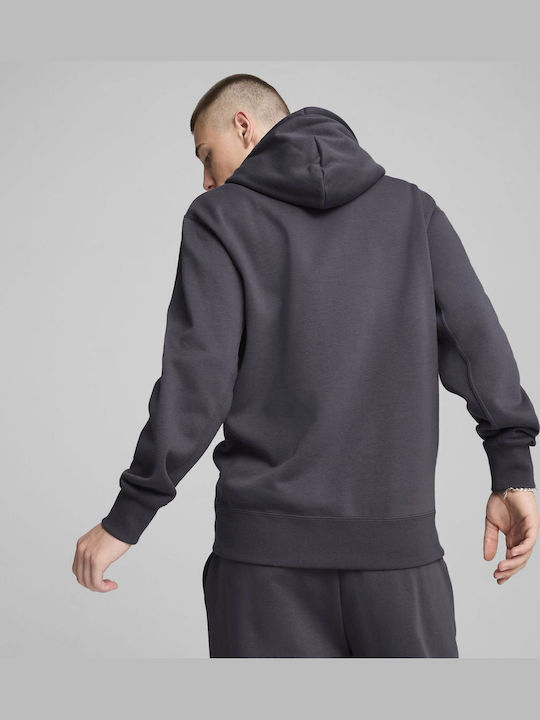 PUMA Classics Small Logo Hanorace Bărbați Galactic Gri Cu Glugă